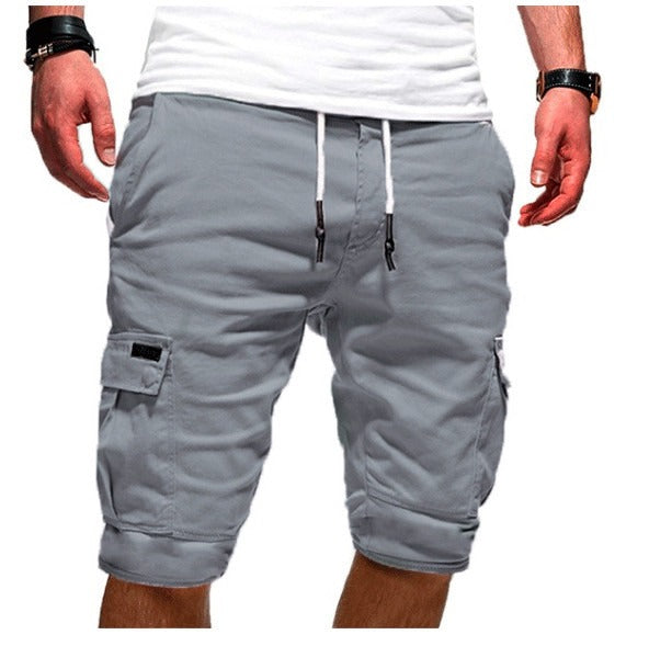 Herren Atmungsaktive Anti-Falten Chino Cargo Schnelltrocknende Shorts Mehrere Taschen Sommer Strandhose | ZK36 