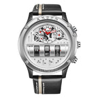 Herren Armbanduhren Militär Sport Quarz Einzigartige Drehdatum Lederarmbanduhr | A9022 
