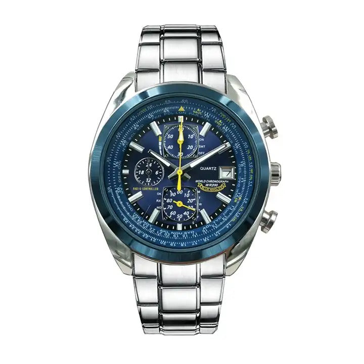 Herren Luxusuhr Marke Quarz Business Chronograph Wasserdichte Armbanduhr | 8220 