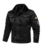 Herren Winterpelzmantel - Warme Fleece-Samt- &amp; weiche Leder-Thermojacke für draußen | 821 