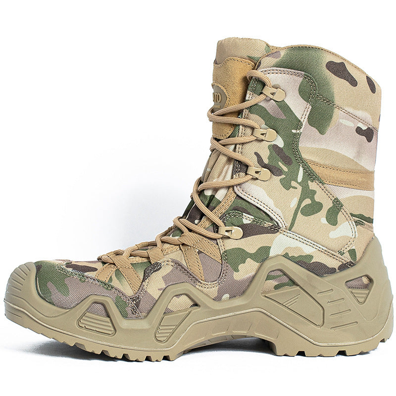 JLXY Tactical Desert Combat Boots | Waterproof Insulated Winter Hiking Boots | High-Top Outdoor Military Footwear | LW