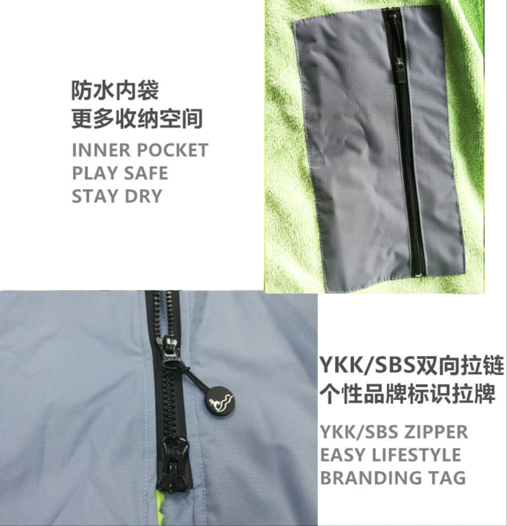 Unisex-Ganzjahres-Tarnkapuze – Wasserdichter Trockenmantel, winddichter Schwimmparka mit Handtuchfutter | SPFF889 