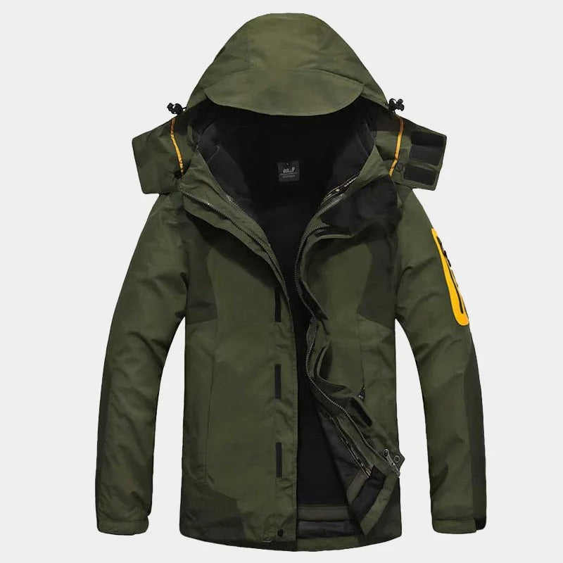 Herren-Skijacke – Warmes 3-in-1-Winterfleece, wasserdicht &amp; mit Kapuze | SN3-SP10089 