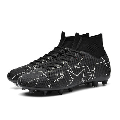 Breathable High Top Football Shoes Long Nails Football Training "Ronaldo Cleats" | 23152