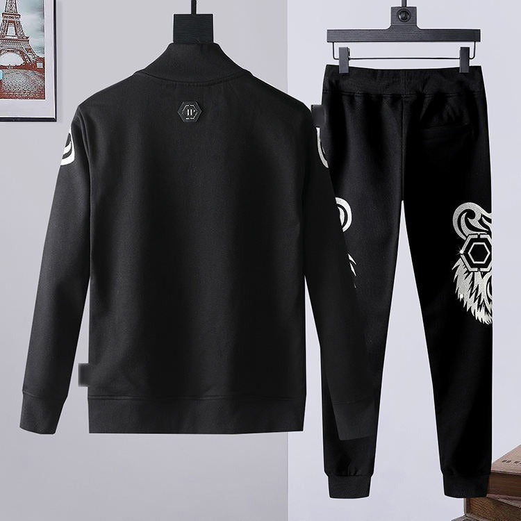 Herren Winter Stehkragen Freizeitanzug Reißverschluss Trendy Hot Diamond 3D Modeanzug | 895 