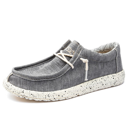 Freizeitschuhe aus Segeltuch für Herren – DUDE-Style, rutschfeste Sneaker für den Alltag | 8802 