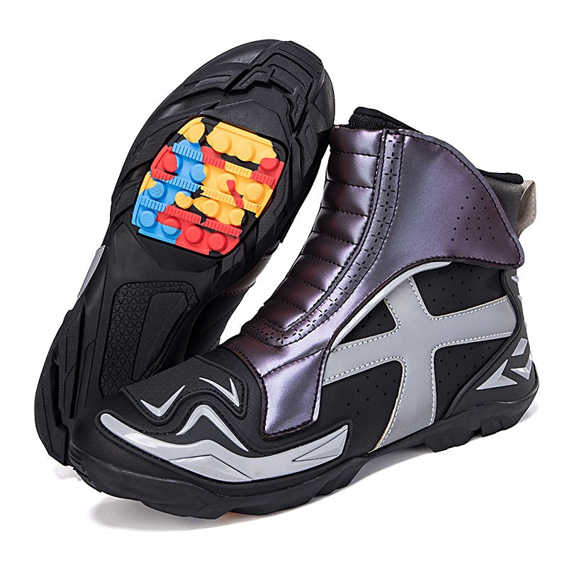 Hochwertige wasserdichte Herren-Turnschuhe für Offroad-Motorradschuhe - Renn- und Reise-Reitschuhe | QK258 