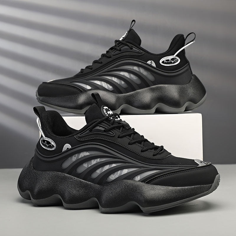 Chunky-Schuhe für Herren, höhenverstärkende Sneakers, atmungsaktives Mesh, sportliche Freizeitschuhe | 2218 