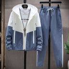 Herren Trainingsanzug Jogging Set 2-teilig Gym Fitness Winddicht Sweat Suit Jacken Set | TZ7801 