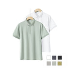 Hochwertiges Poloshirt aus Seidenmischung für Damen und Herren – Antibakteriell, verdeckte Knöpfe, leichtes Sommer-Design 2025 | L11-8318 