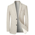 Casual Anzugjacke Einreihig Kerbe Revers Business Mantel Hochzeit Bräutigam Prom Outfit Blazer 