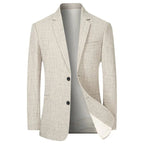 Casual Anzugjacke Einreihig Kerbe Revers Business Mantel Hochzeit Bräutigam Prom Outfit Blazer 