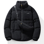 Wintermantel aus Cord, Pufferjacke, lockere, warme Bomberjacke aus Wattebaumwolle (Tasche nicht im Lieferumfang enthalten) | HP-009 