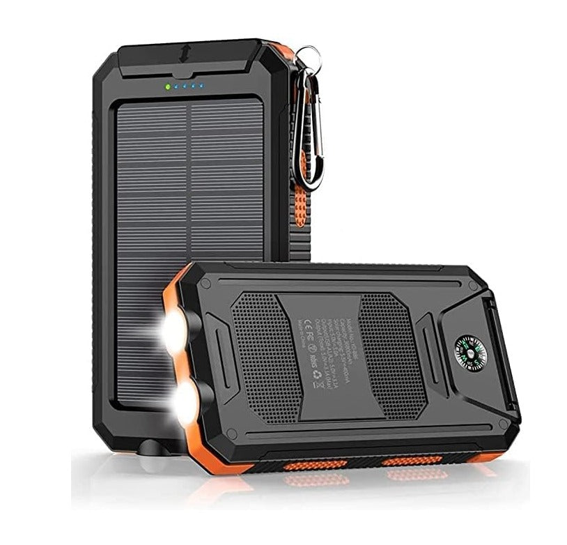 Solar Power Bank 20000mAh Tragbare Lade Power Bank Externes Akkuladegerät | 00010 