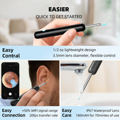 Wireless Ear Wax Remover Visual Ear Scope Cleaner Camera Electric Earwax Removal Tool | R1