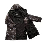 Warmer, wasserdichter Schwimmparka, übergroßer Bademantel mit Kapuze, Sherpa-Innenfutter, Bademantel, Trockenmantel, Surfponcho | BCP266 