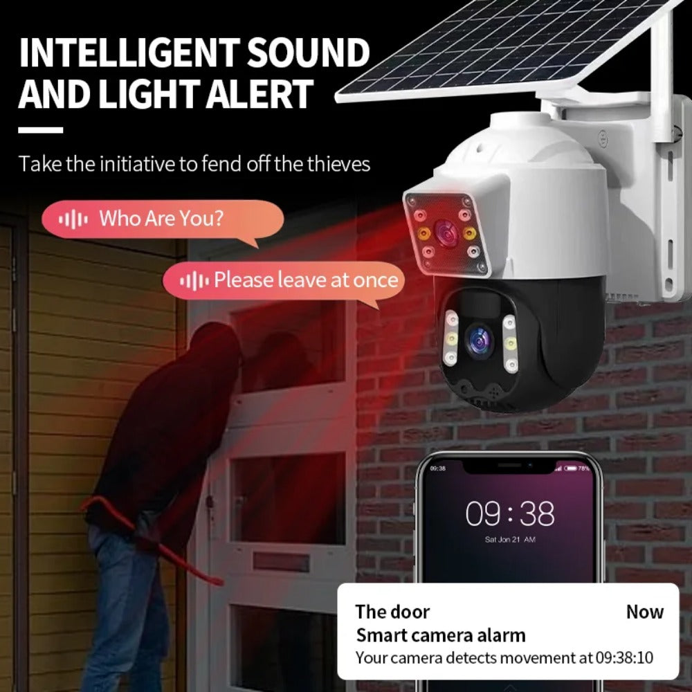 360PRO Solarkamera für den Außenbereich, SIM-Karte, Solar-Videoüberwachung, PTZ-Kamera, 1080P, kabellos, Solar-Sicherheit, Batteriebetrieb | 102 