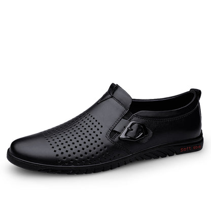 Scarpe casual da uomo traspiranti da guida, scarpe da sposa, mocassini slip-on in pelle | 23008 