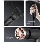Professioneller Haartrockner mit 1200–1400 W, zweistufigem Gleichstrommotor und VDE-Stecker für Styling in Salonqualität | TC-2853 