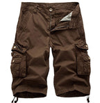 Übergröße Herren Cargo Combat Shorts Baumwolle Vielseitige Halbhose Twill Knie 3/4 Short Große Größe Taille von 36" - 48" | A082
