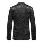 Big &Tall Men's Double Breasted Blazer | Slim Fit Business Casual Sport Coat | Non-Iron Polyester Blend | 7220