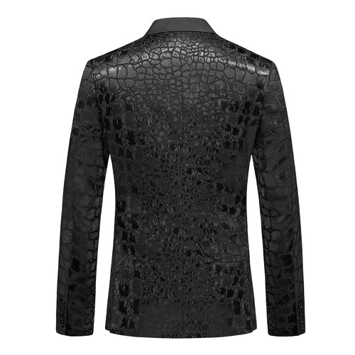Big &Tall Men's Double Breasted Blazer | Slim Fit Business Casual Sport Coat | Non-Iron Polyester Blend | 7220