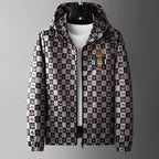 Herren Bomberjacke Jogging Kapuzenmantel Streetwear Slim Casual Dünne Jacke | D208-JK83001 