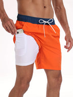 Schnelltrocknende Sommer-Strandshorts für Herren, mit Milchseide gefütterte Badehose für Männer | 265SCTK 