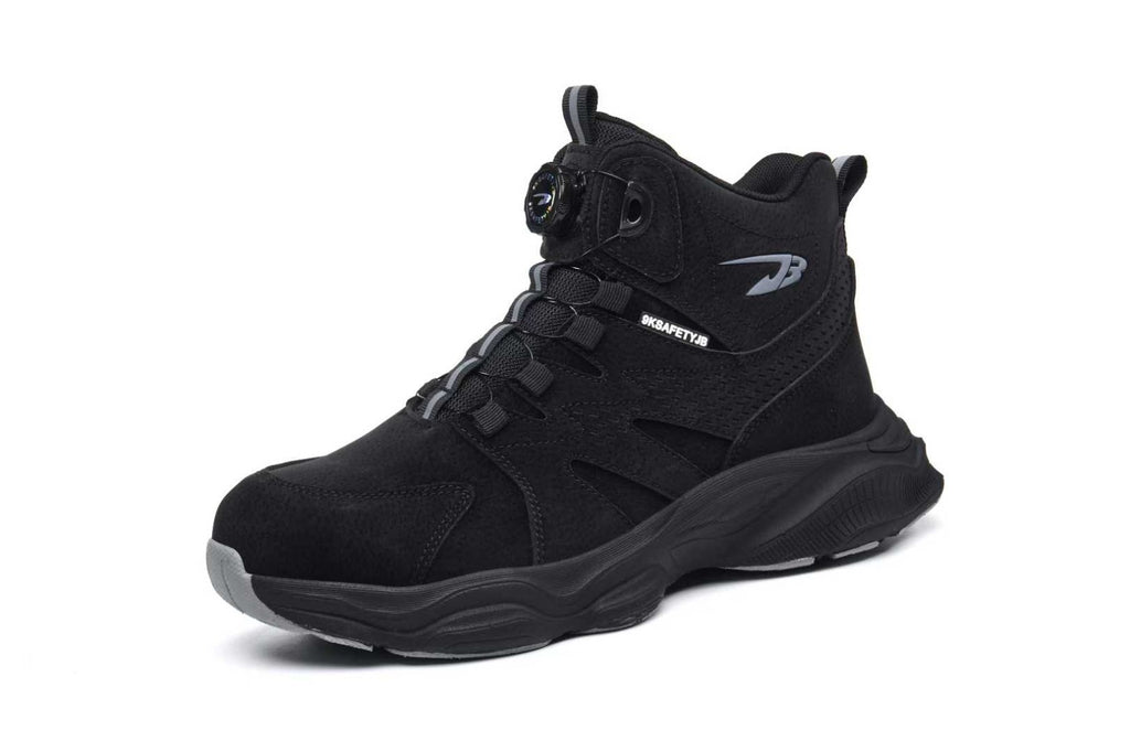 Men's Steel Toe Winter Safety Shoes Microfiber Leather Boots Anti-Smash Non-Slip Work Shoes | 7926