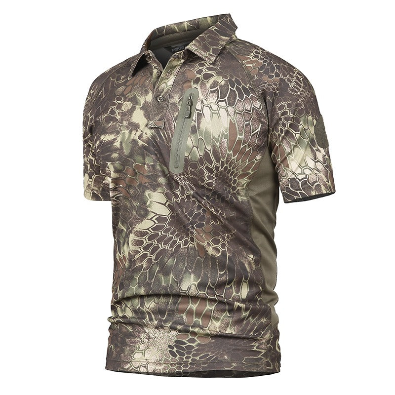 Combat Quick-Dry Tactical Polo Atmungsaktives Kurzarm-Sommershirt für Outdoor-Aktivitäten |