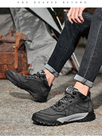 Herren-Wanderschuhe aus echtem Leder, High-Top-Outdoor-Martin-Stiefel und trendiges Schuhwerk | 2319 