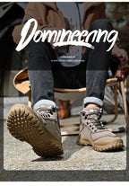 Herren-Wanderschuhe aus echtem Leder, High-Top-Outdoor-Martin-Stiefel und trendiges Schuhwerk | 2319 