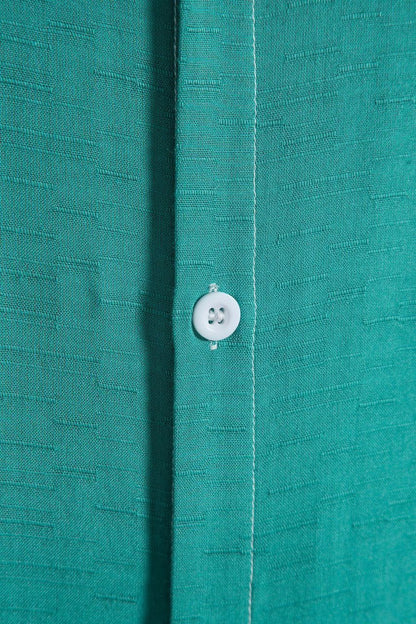 Einfarbiges Herrenhemd mit Revers und kurzen Ärmeln im Business-Casual-Sommerstil | CCS05 