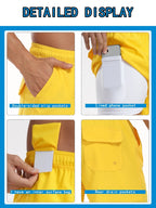 Schnelltrocknende Sommer-Strandshorts für Herren, mit Milchseide gefütterte Badehose für Männer | 265SCTK 