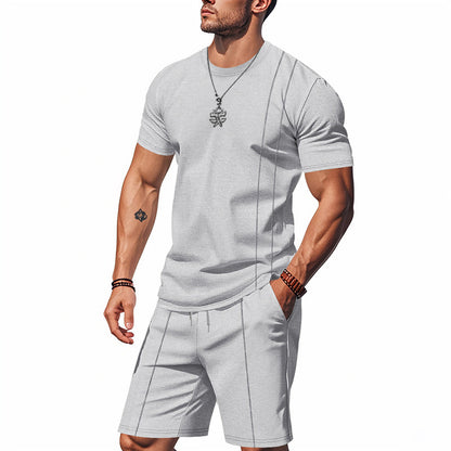 Herren-Lounge-Set mit Waffelstruktur – 2025 Frühling/Sommer, lässiges zweiteiliges Outfit | CY20 