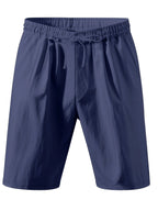 Atmungsaktive Leinenshorts für Herren – Leichte Sommer-, Strand- und Sport-Freizeitkleidung | YFY-WW-2 