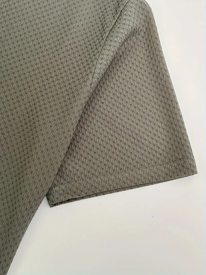 Herren-T-Shirt mit Bambusstreifen, kurzärmelig, atmungsaktiv, dehnbar, für den Sommer, Freizeitkleidung | 115 CSF 