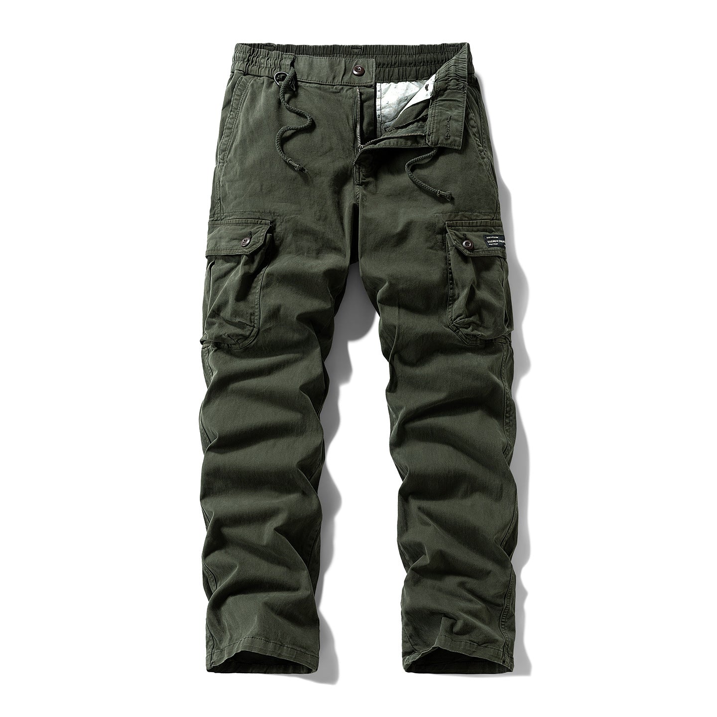 G-Stone Multi-Pocket Cotton Cargo Pants | Men‘s Outdoor Tactical Trousers | Relaxed Straight Leg Hiking & Work Pants | 8558