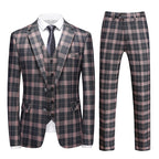 Men's Slim Fit Wedding Suit Three-Piece Set | Modern Groom Business Suit | Fashion Business Banquet Blazer | 6920