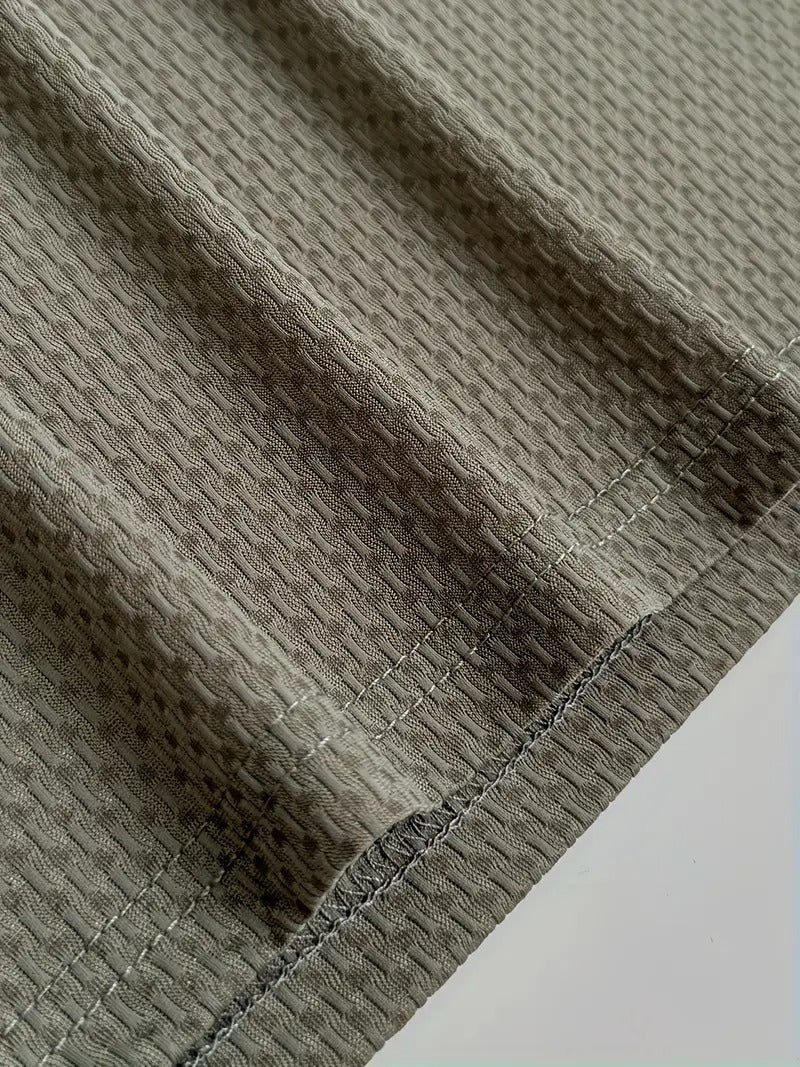 Herren-T-Shirt mit Bambusstreifen, kurzärmelig, atmungsaktiv, dehnbar, für den Sommer, Freizeitkleidung | 115 CSF 