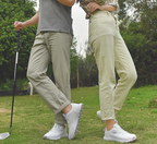 Unisex Golf Shoes with Rotating Buckle Closure Waterproof Spike less Golf Sneakers Casual Athletic Shoes X19