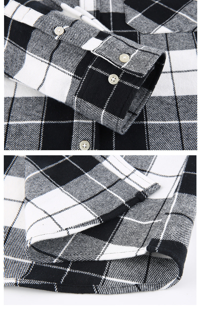 Schicke Herren-Hemdjacke mit Farbblock-Karomuster und Kapuze, langärmliges Hemd mit Kordelzug und Tasche, Frühling/Herbst 