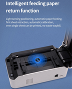 Thermo-Etikettendrucker, kabelloser Versandetikettendrucker, Royal Mail, UPS, DHL, Evri usw., mobiler Etikettendrucker, USB- und Bluetooth-Support-Drucker 