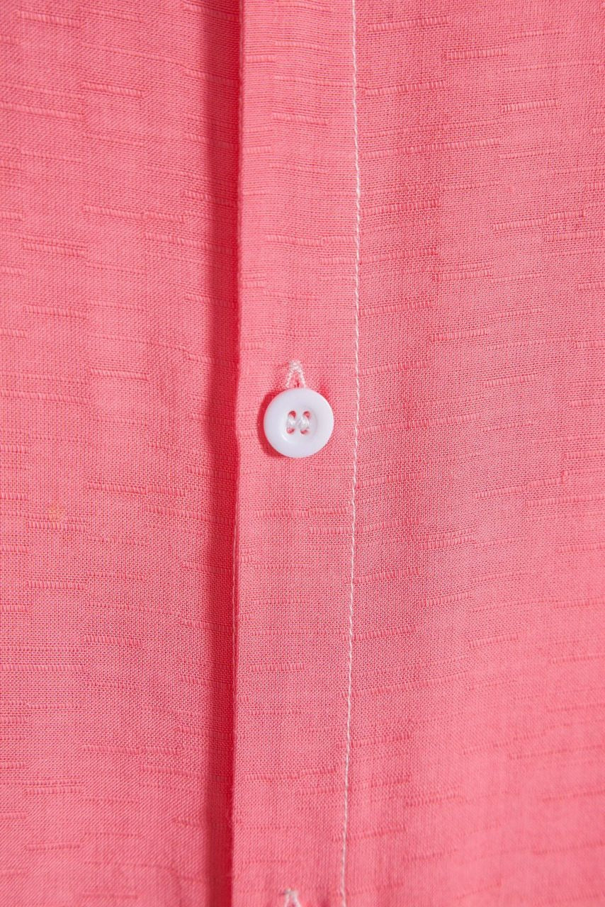 Einfarbiges Herrenhemd mit Revers und kurzen Ärmeln im Business-Casual-Sommerstil | CCS05 