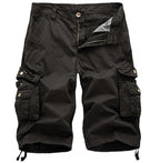 Übergröße Herren Cargo Combat Shorts Baumwolle Vielseitige Halbhose Twill Knie 3/4 Short Große Größe Taille von 36" - 48" | A082