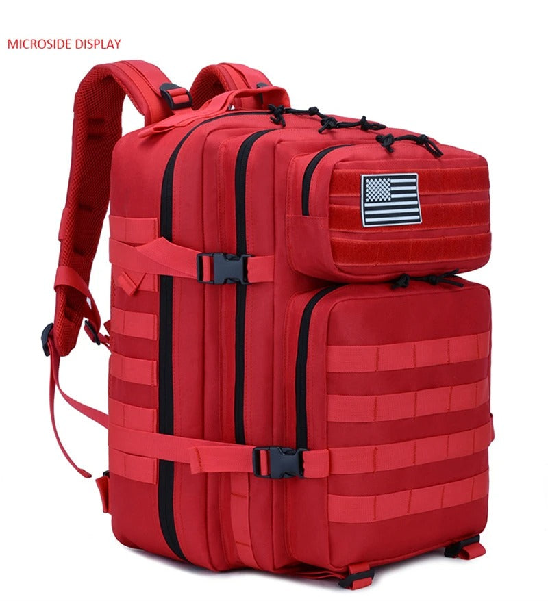 Neue Trending Tragbare Molle Tasche 45L Berg Reise Gepäck Oxford Taktische Rucksack 
