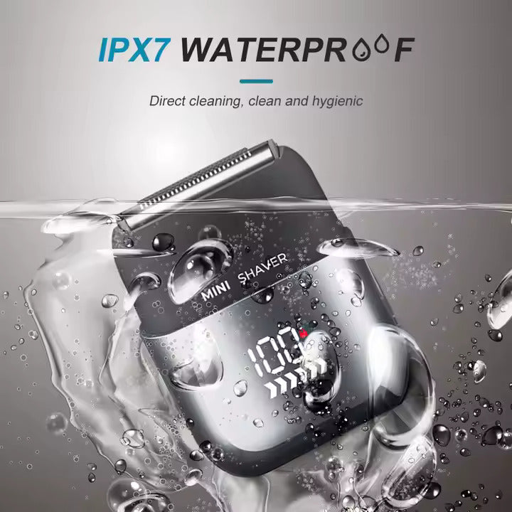 Pritech Tragbarer Mini-Elektrorasierer, wiederaufladbar über USB, wasserdicht, im Taschenformat für Reisende | RSM-2289 