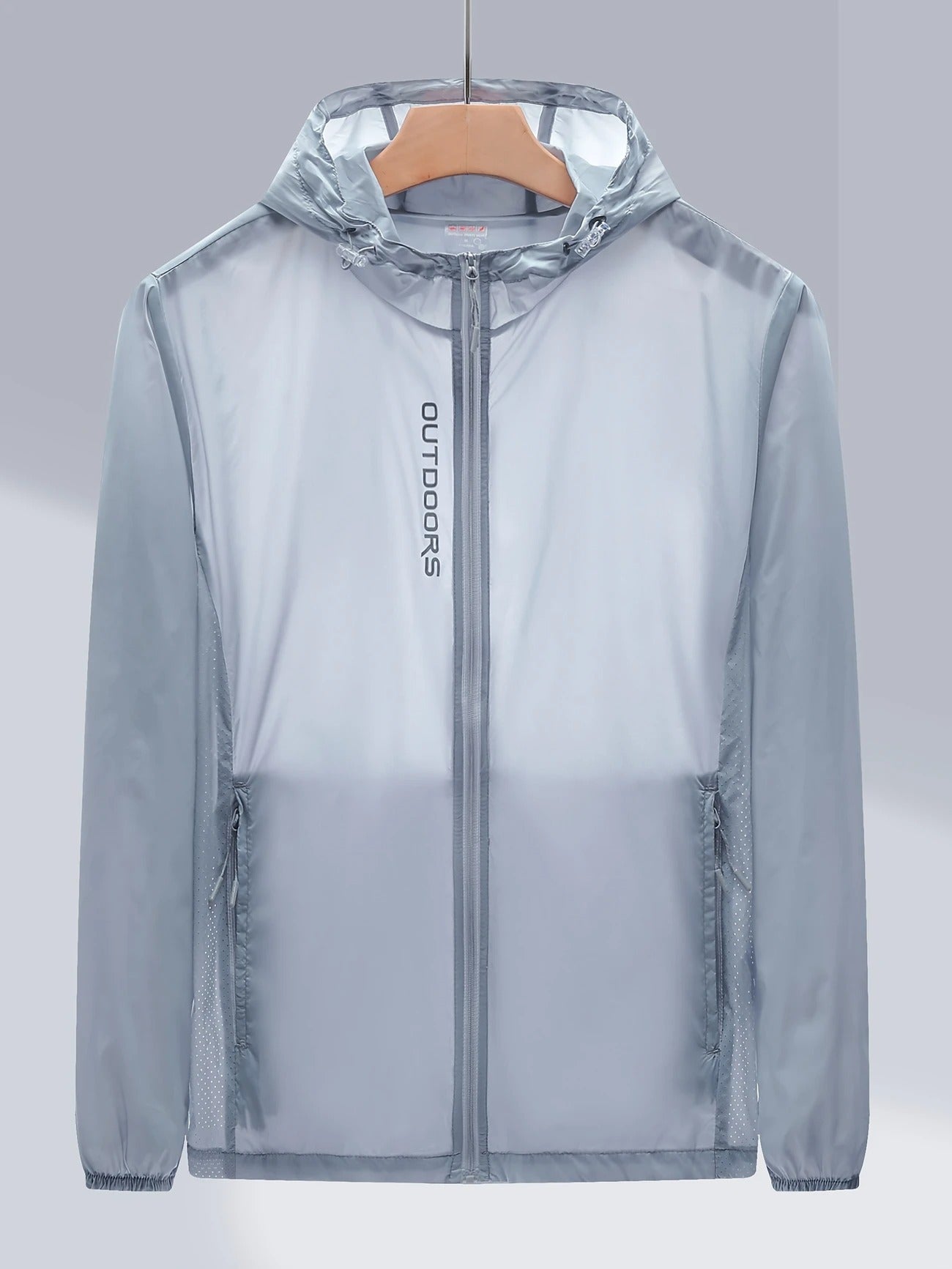 Herren-Sonnenkapuzenpullover mit LSF 50+ – Leichter Reißverschluss mit Taschen | Feuchtigkeitsableitend und atmungsaktiv | 2208