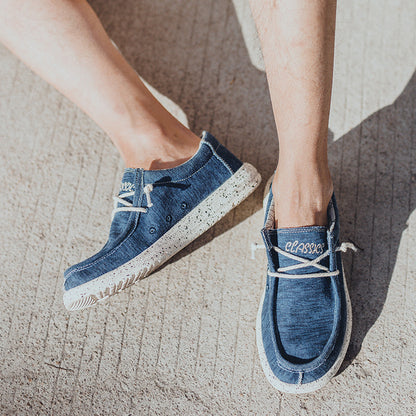 Freizeitschuhe aus Segeltuch für Herren – DUDE-Style, rutschfeste Sneaker für den Alltag | 8802 