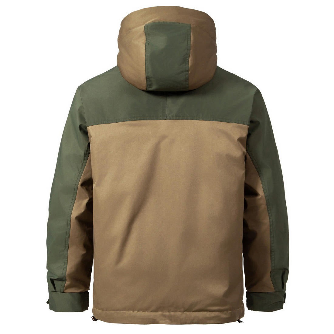 Men's Winter Down Jacket Color Block Puffer Coat Winter Cargo Down Camping Jackets |